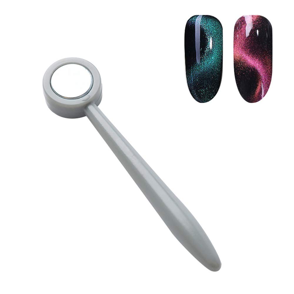 5-Piece Magnetic Nail Art Kit - Magnet Stick, Pen & Plates for 3D Cat Eye Gel Polish | DIY Manicure Tools for Professional Salon & Home Nail Designs