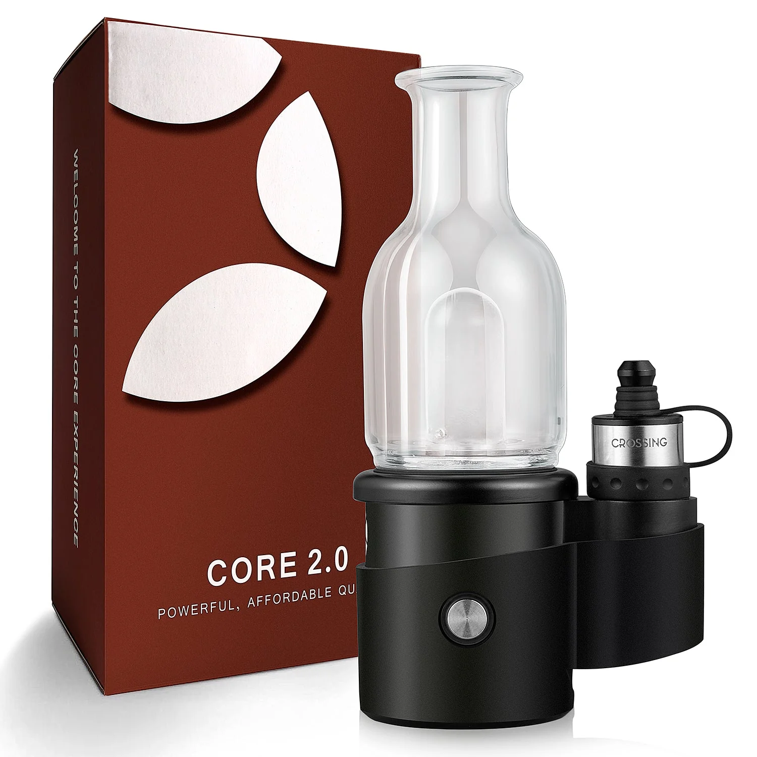 Crossing Core 2.0 Electric Dab Rig Kit with Free Dab Pen - Portable E-Rig for Concentrates | Perfect for Home Use & Travel | Wax Vaporizer for Smooth Dabbing Experience