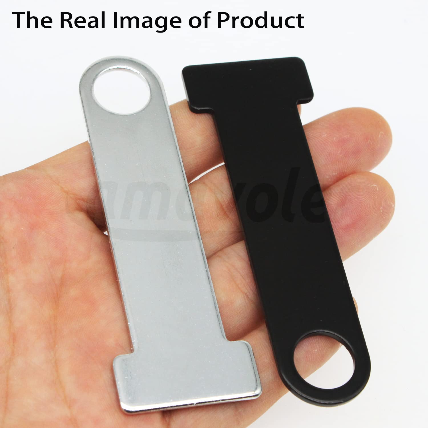 Universal Motorcycle Helmet Strap D-Ring Lock - Stainless Steel Helmet Lock Bracket (2 Pack, Black) - Secure Your Helmet for Street Bikes, Cruisers & Scooters