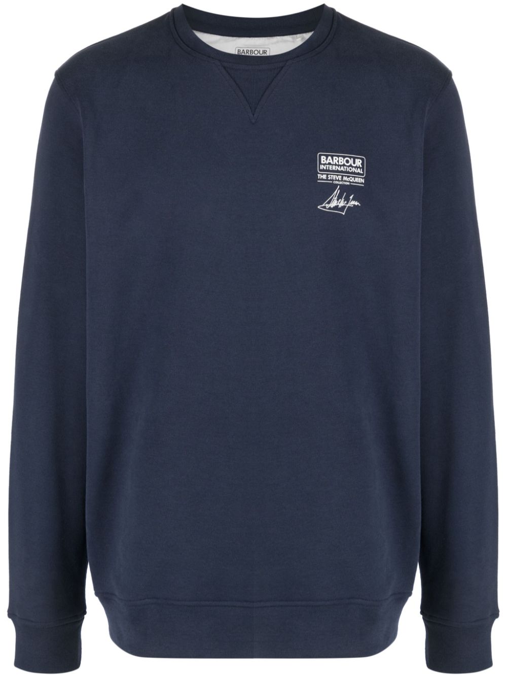 BARBOUR INTERNATIONAL Men's Blue Sweater - Classic Knit Pullover for Casual Wear & Outdoor Activities