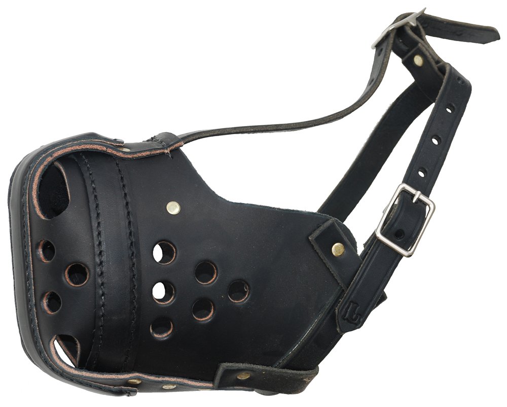 Ray Allen Signature K9 European Style Working Dog Muzzle - Medium Size, Black - Perfect for Training, Grooming & Vet Visits