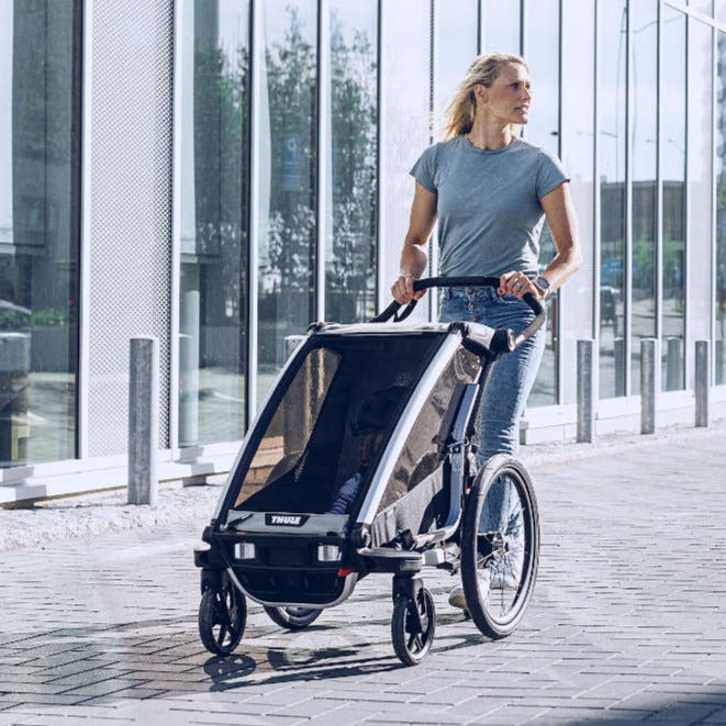 Thule Chariot Lite 2 - Premium Lightweight Bike Trailer & Jogging Stroller for Kids - Perfect for Cycling, Running, and Outdoor Adventures
