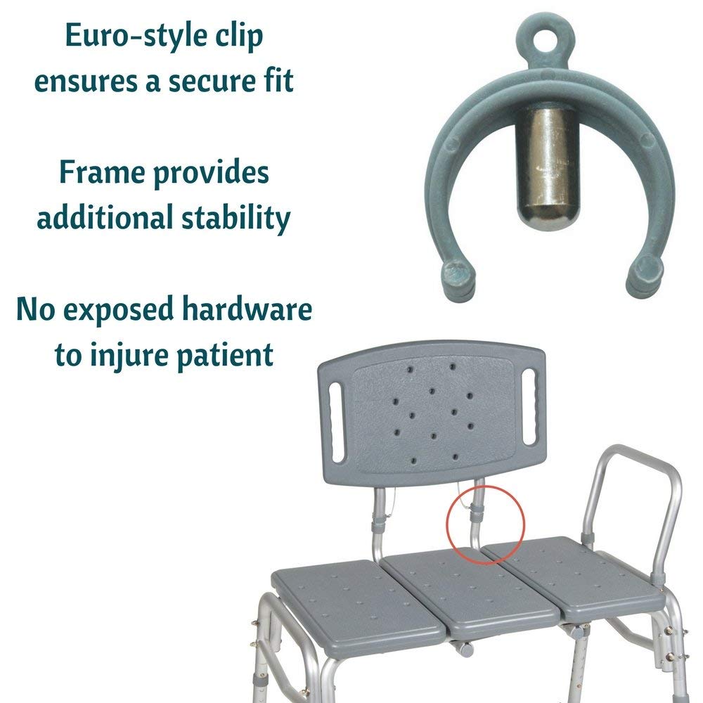**Adjustable Height Heavy Duty Bariatric Transfer Bench – 500 lbs Capacity, Non-Slip Seat & Back Support – Shower & Bath Safety Chair for Elderly & Disabled – Ideal for Home Bathroom & Mobility Assistance**