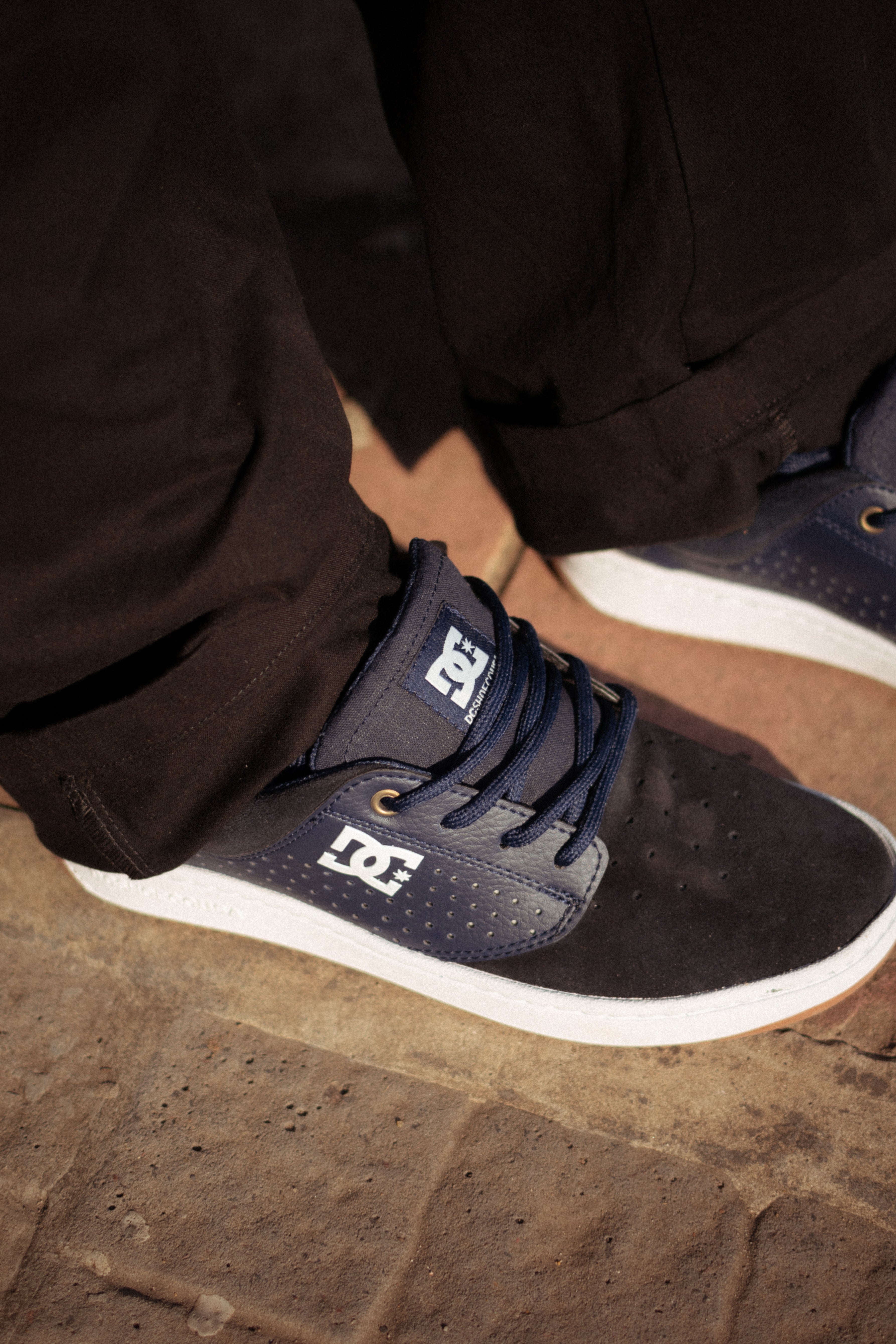 DC Plaza TC SS Skate Shoes (410) - Blue - Comfortable Sneakers for Skateboarding & Casual Wear