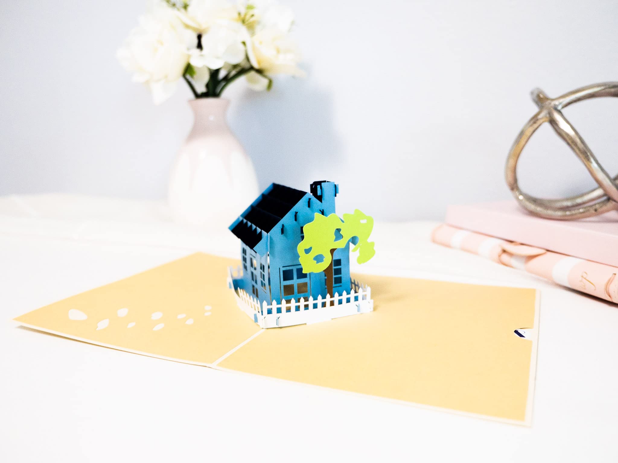 3D Pop Up House Greeting Card - New Home Congratulations Card for Homeowners, Housewarming Gift, First Time Home Buyer Card | Perfect for Housewarming Parties, New Home Gifts & Real Estate Closing Celebrations