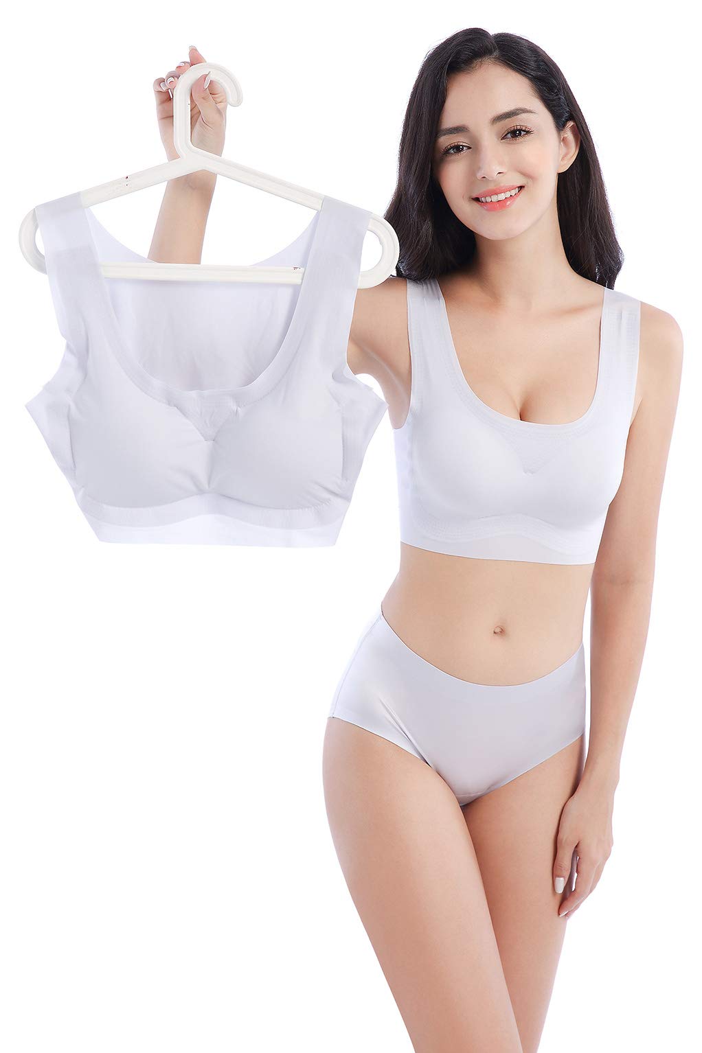 FEOYA Women's Seamless Sports Bras - Wireless Comfort Yoga Bras for Workout, Running & Sleep | Soft Support for Daily Wear & Active Lifestyle