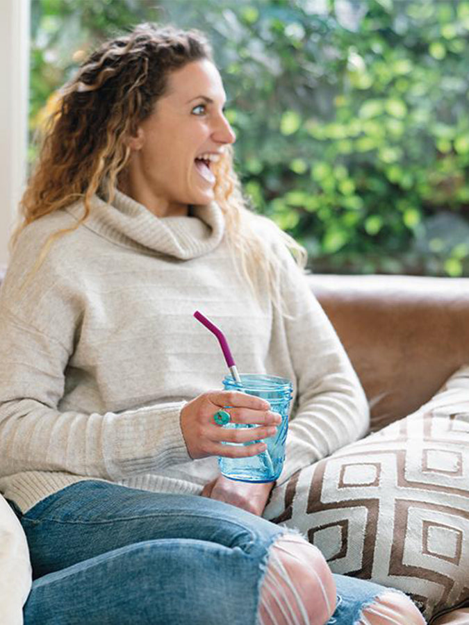 Klean Kanteen 3-Piece Stainless Steel Straw Set (10mm) - Multi Color Reusable Drinking Straws for Smoothies, Iced Coffee & Eco-Friendly Lifestyle