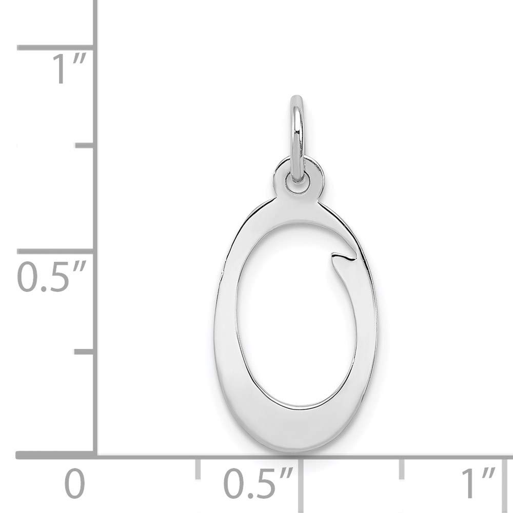 Sophia Sterling Silver Initial O Pendant - Elegant Gift for Her