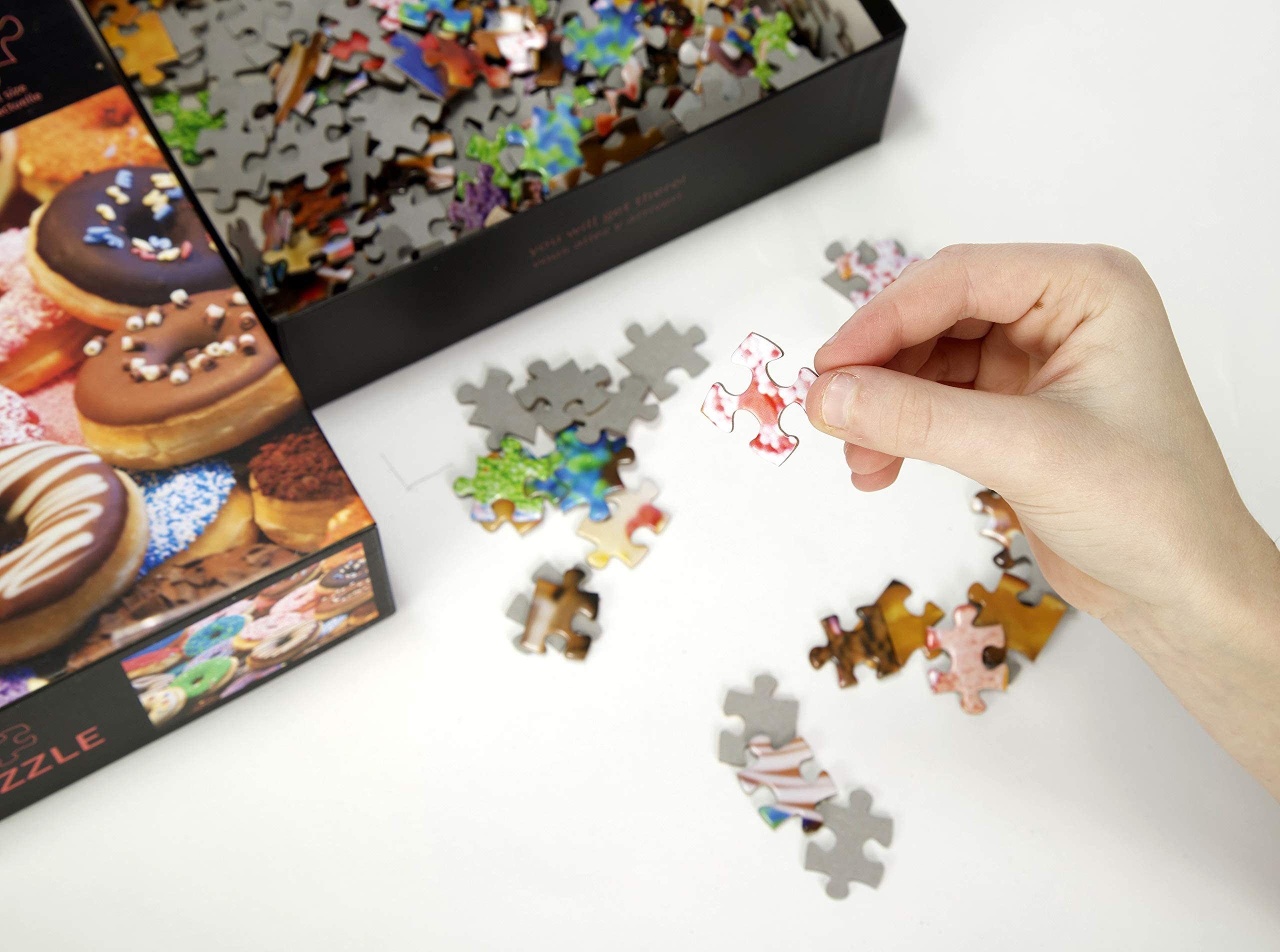300 Piece Donut Puzzle for Adults - Fun Family Game Night Activity - Perfect for Parties, Relaxation & Brain Stimulation