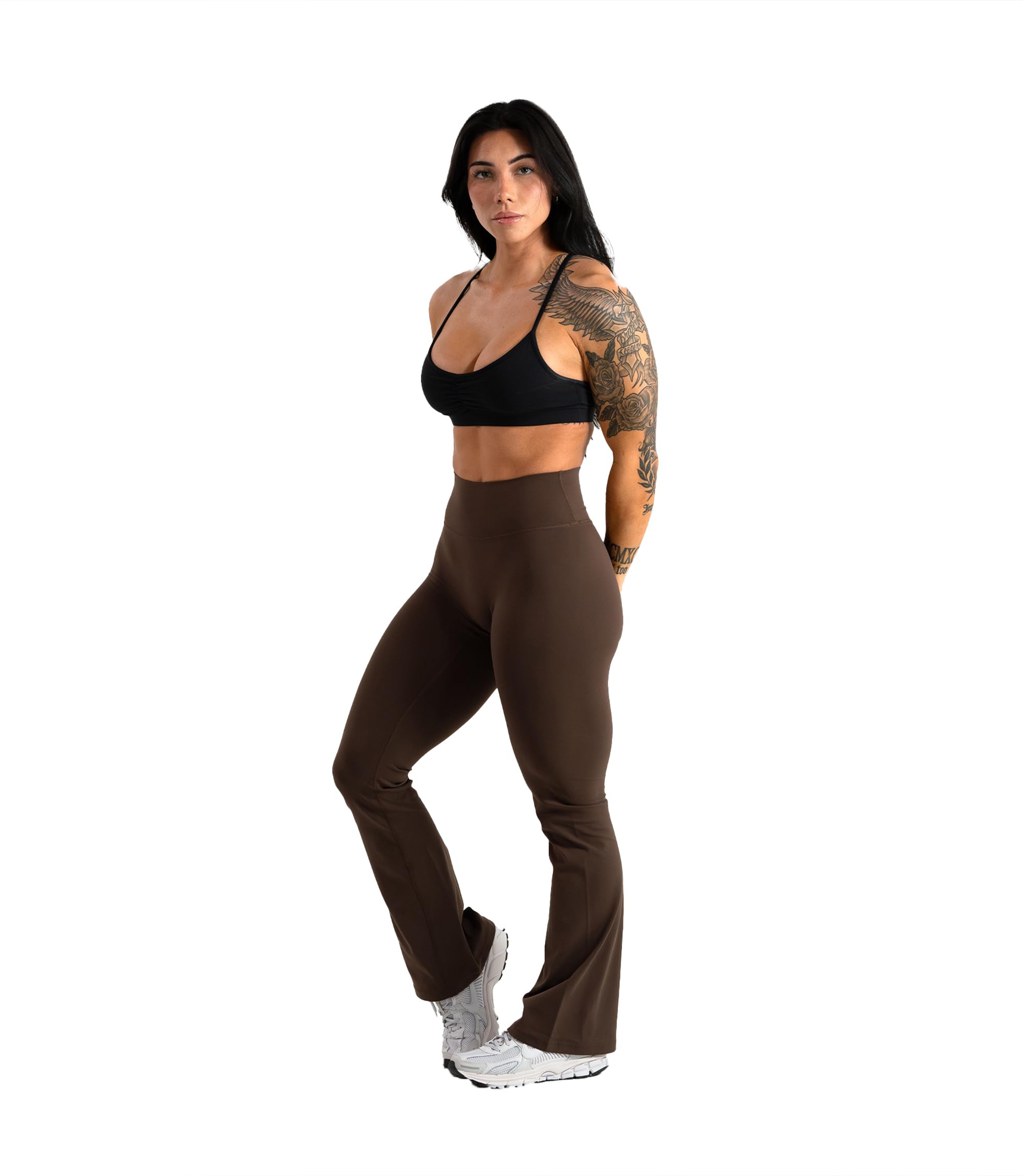 Gymreapers Flare Leggings for Women - High Waisted Bootcut Yoga Pants with Tummy Control, Wide Leg Workout Pants - Perfect for Gym, Yoga, Pilates & Casual Wear
