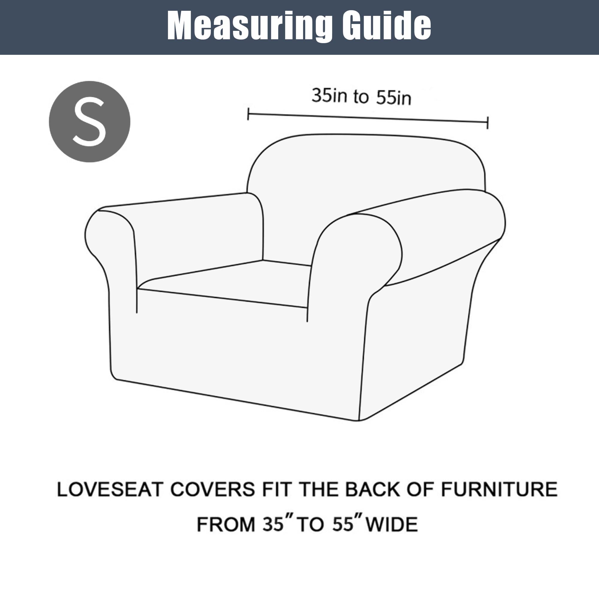 Stretch Sofa Slipcover - Waterproof Couch Cover, Soft Elastic Furniture Protector for Sofas, Couches & Chairs - Pet & Kid Friendly (Wine Violet, Size S) - Perfect for Living Room, Family Room & Home Decor Protection