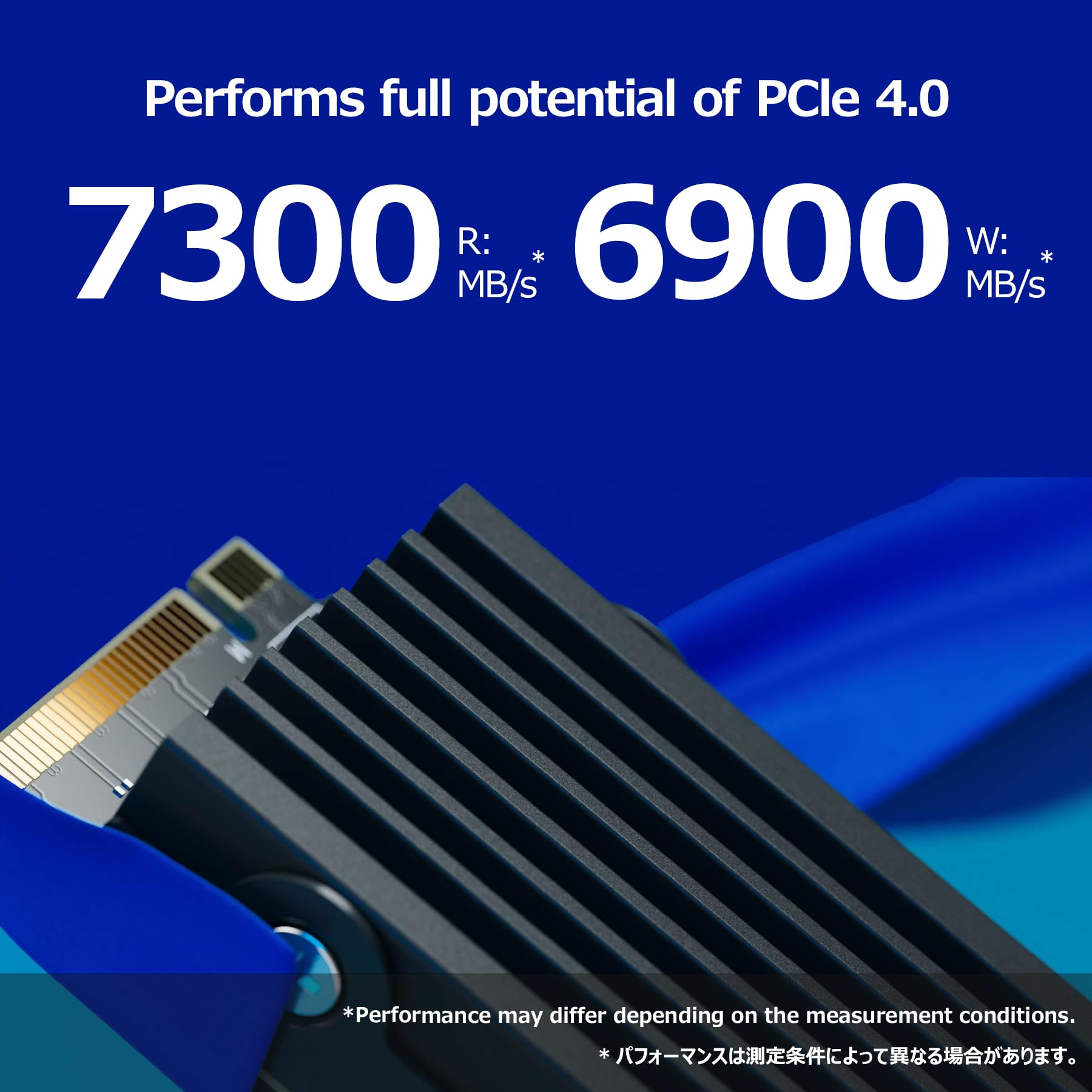 Nextorage 4TB Internal SSD for PS5 & PC - M.2 2280 PCIe Gen4 NVMe with Heatsink - 7300MB/s Read, 6900MB/s Write Speed - NEM-PA4TB/N SYM - Perfect for Gaming, Video Editing & High-Performance Computing