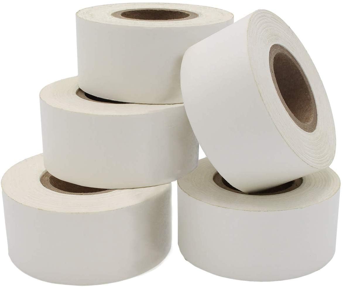 ChromaLabel Color Coding Label Tape - 5 Rolls White Adhesive Tape (1