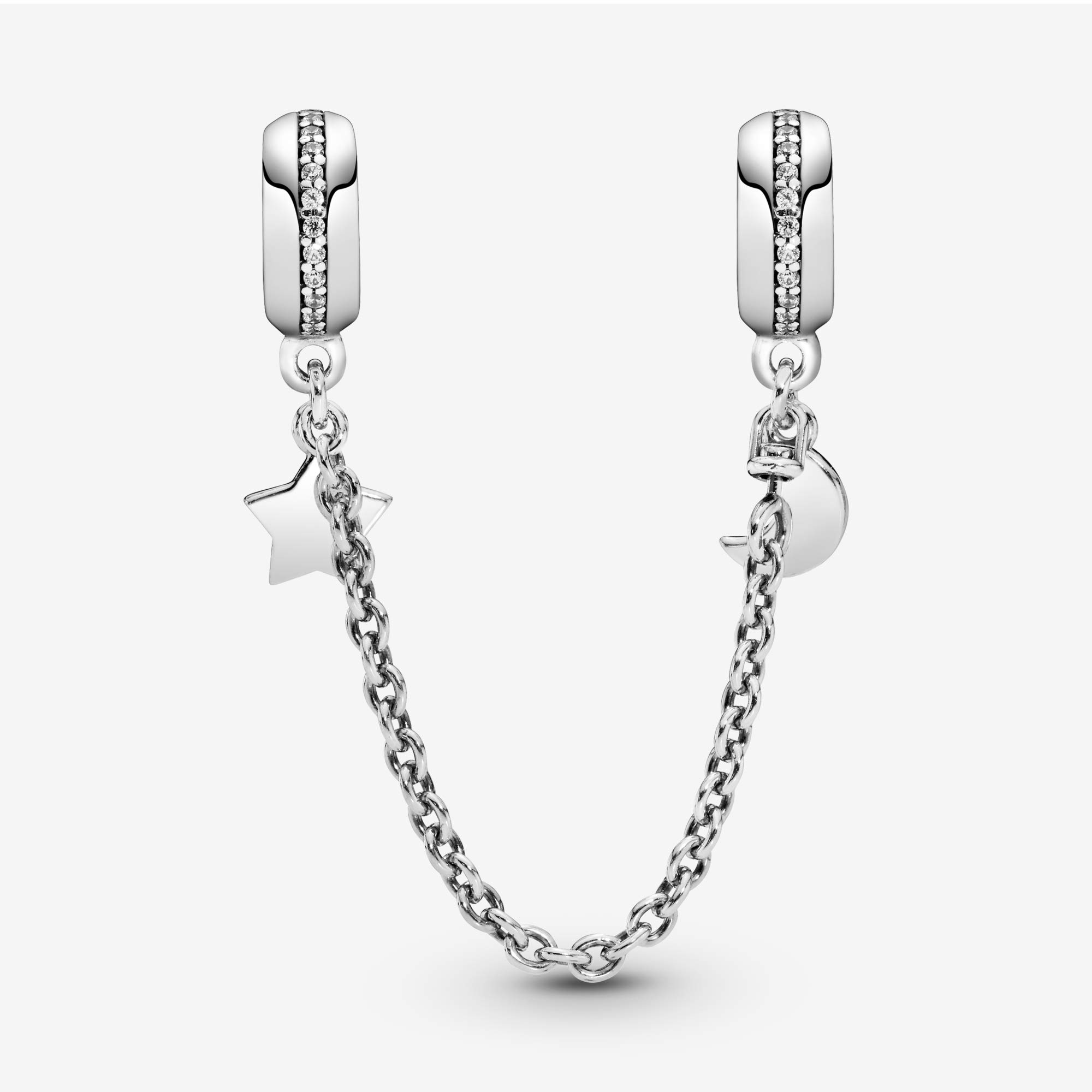 PANDORA Personal Galaxy Necklace with Clear CZ Stones - Elegant Zodiac Jewelry for Women | Perfect for Birthdays, Anniversaries & Everyday Wear