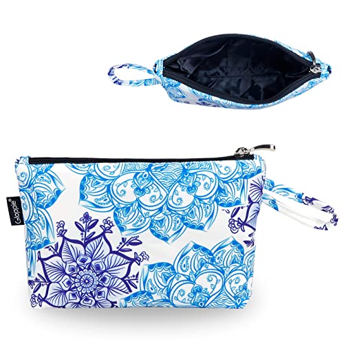 D- White Blue Flower