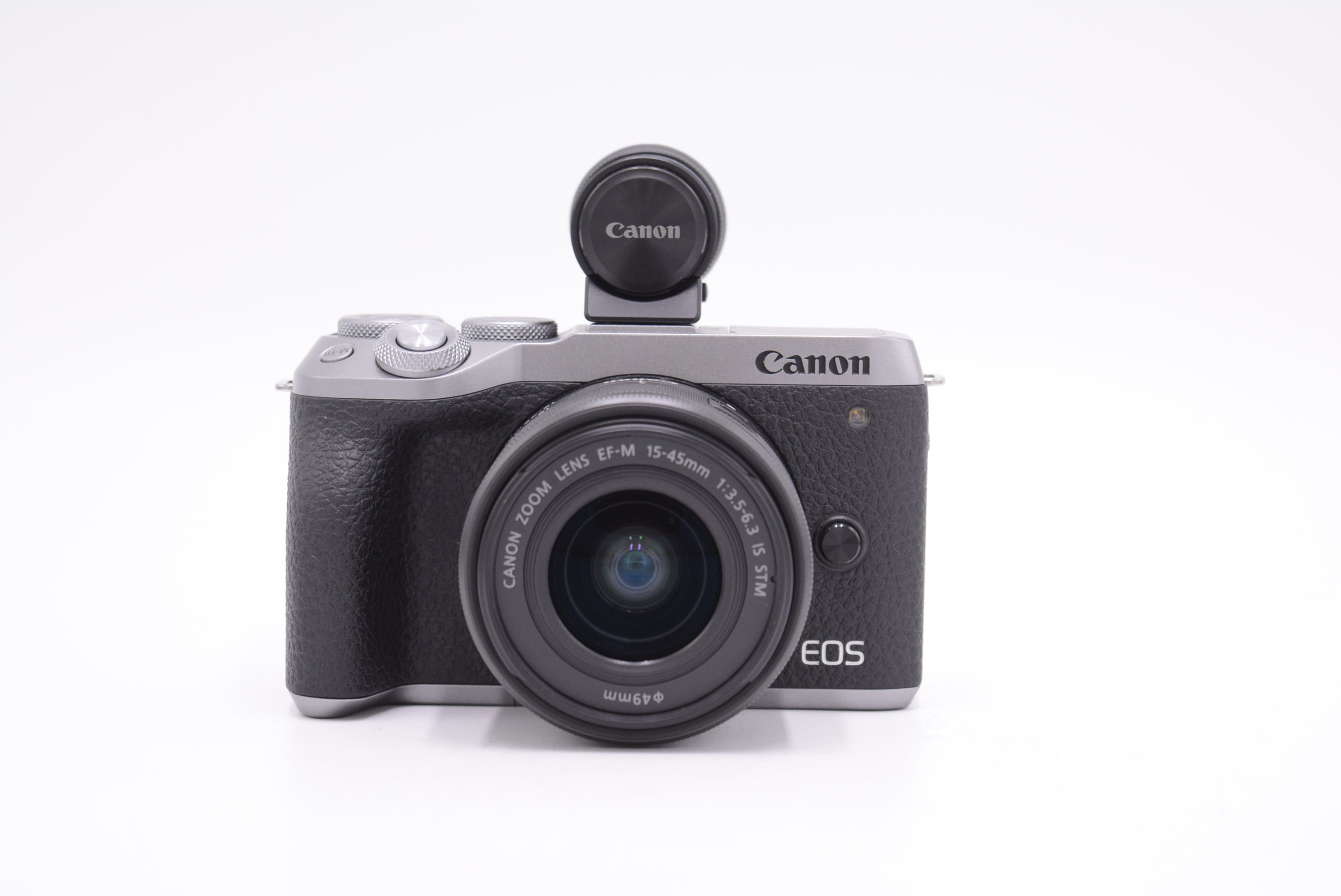 Canon EOS M6 Mark II Mirrorless Camera with EF-M 15-45mm f/3.5-6.3 Lens & EVF-DC2 Viewfinder - Perfect for Travel Photography, Vlogging & Street Shooting (Used)