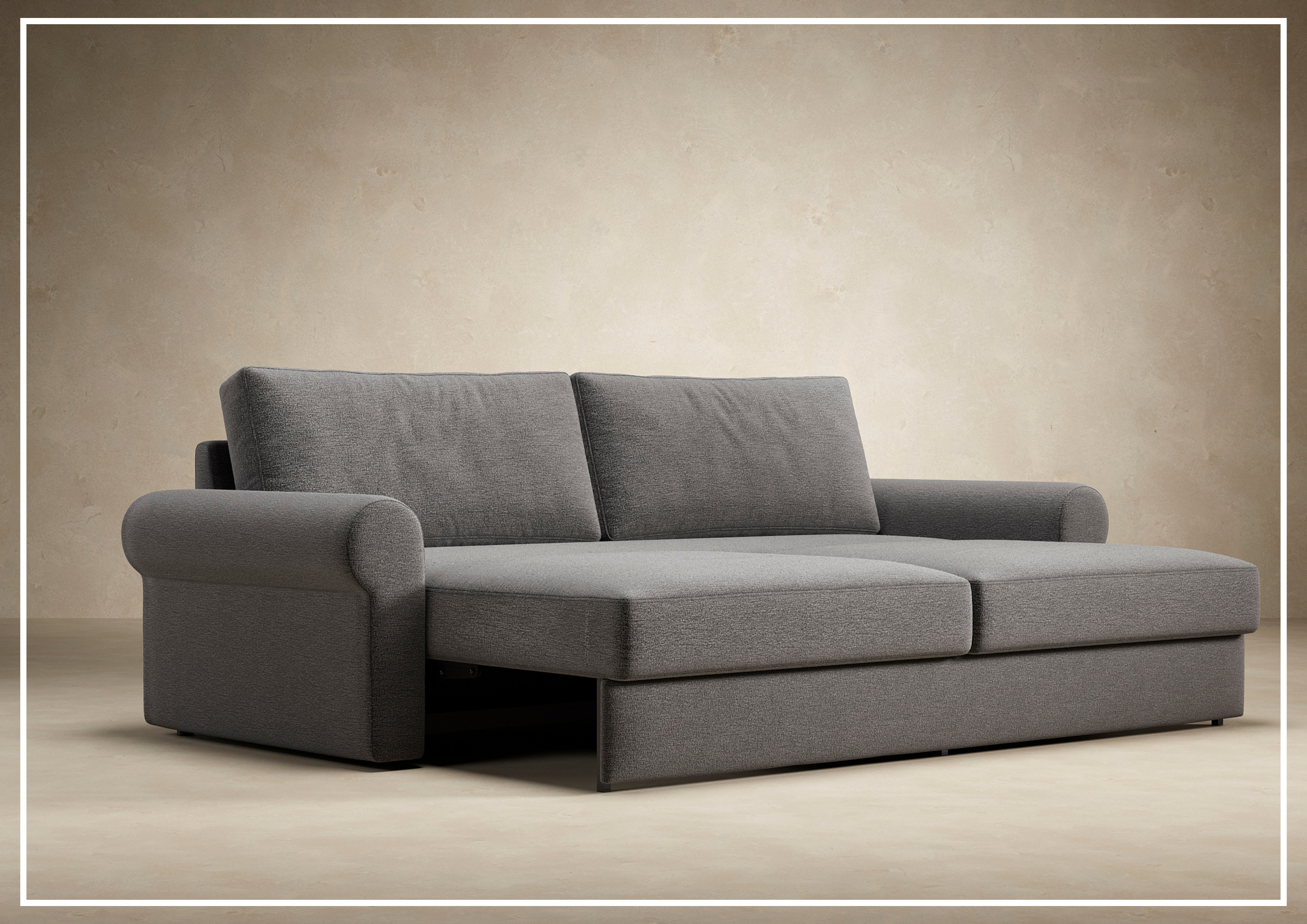 Innovation Living Vilander Full-Size Fabric Sofa Bed - Convertible Sleeper Sofa for Small Spaces, Guest Room & Apartment Living | Comfortable Modern Futon with Storage