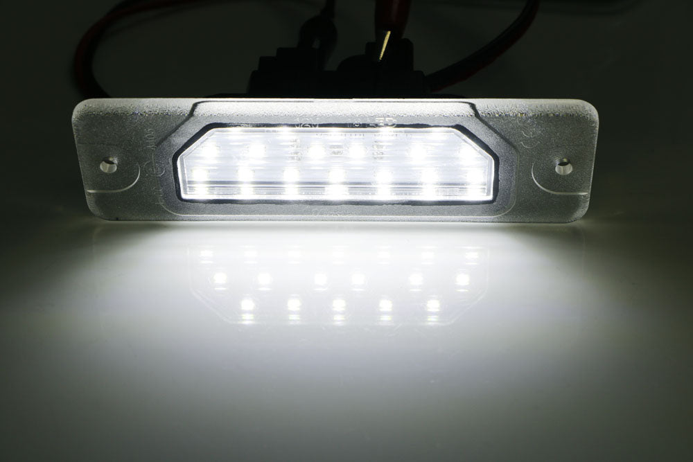 Direct Fit White LED License Plate Light Lamps for Infiniti FX Q I M & Nissan Vehicles - Bright, Durable & Easy Installation for Nighttime Visibility & Enhanced Style