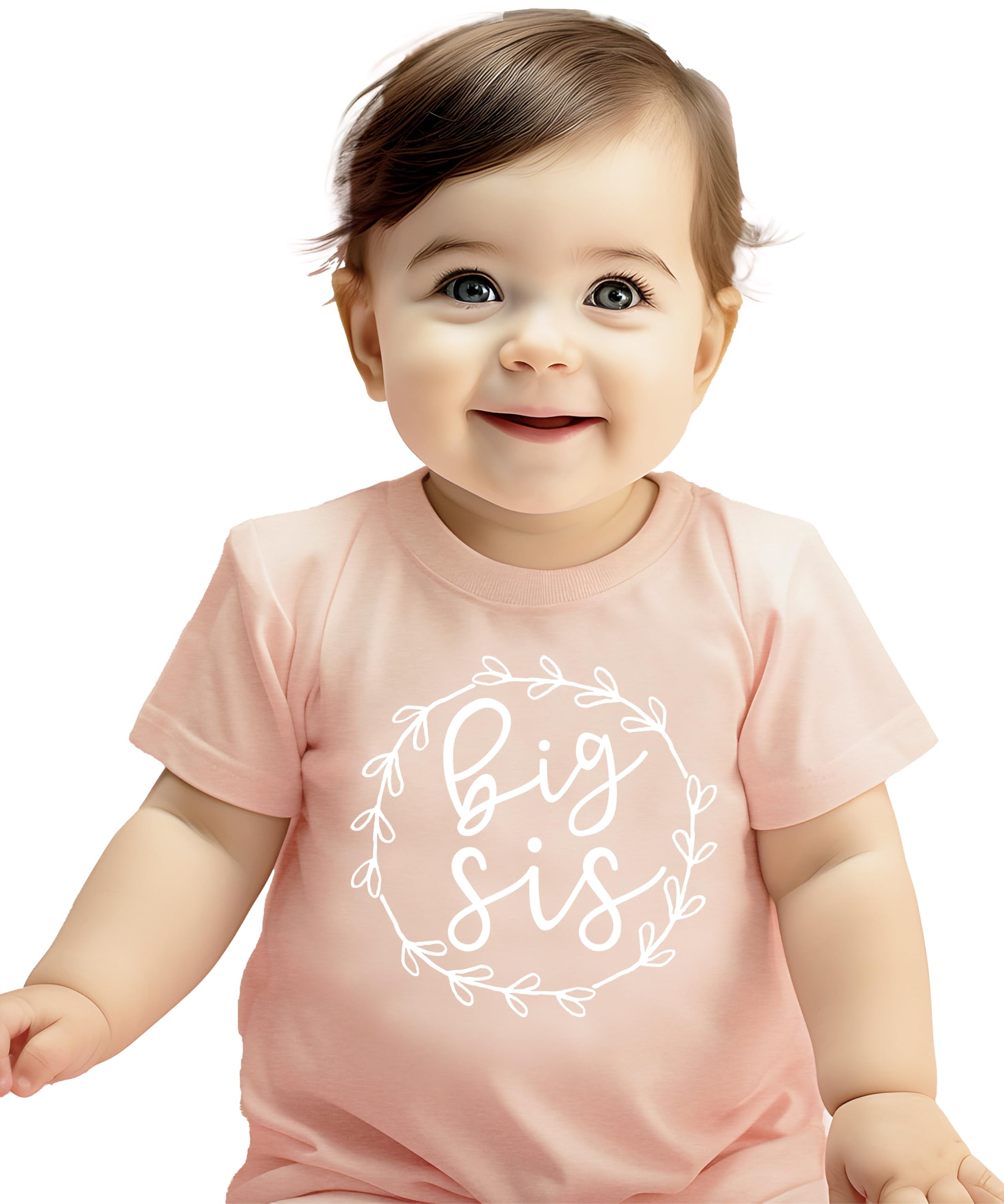 Olive Loves Apple Big Sis Lil Sis Matching T-Shirts & Bodysuits - Cute Sibling Outfits for Baby & Toddler Girls | Perfect for Family Photos, Twin Outfits & Special Occasions
