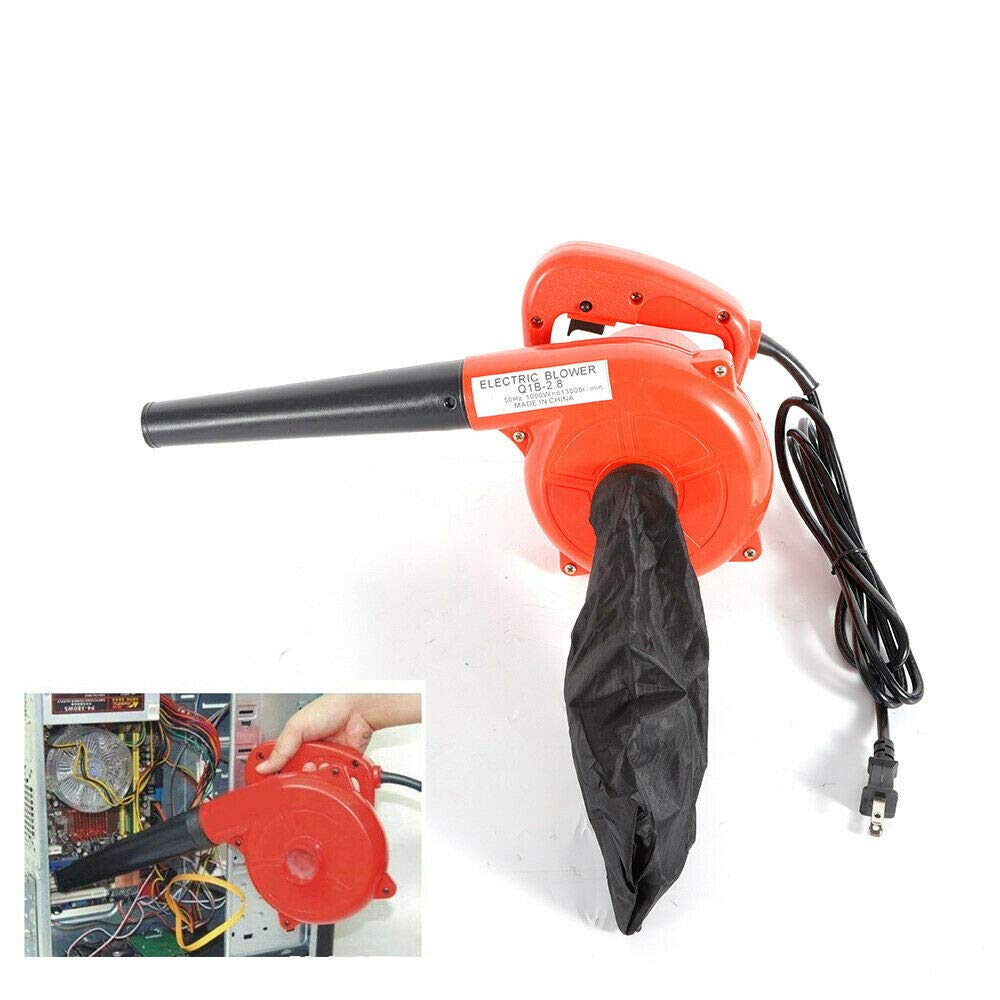 1100W Electric Leaf Blower - Corded 110V Garden Blower & Vacuum for Leaves, Dust, Debris | Portable Yard Cleaner for Lawn, Patio, Computer & Car Cleaning