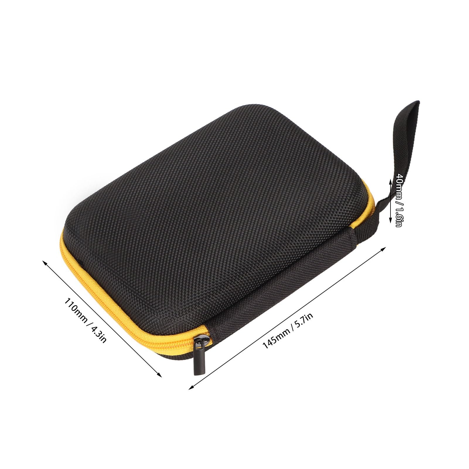 Premium Hard Travel Case for Miyoo Mini Plus & RG35XX Handheld Game Consoles - 360° Protective Shockproof EVA Shell - Durable Black Storage Box for Portable Gaming Accessories - Perfect for Travel, Commuting, Camping & Outdoor Device Protection