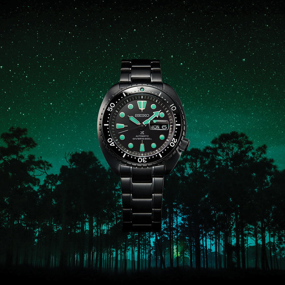 Seiko SRPK43 Prospex Black 45mm Automatic Dive Watch with Dark Grey Dial & Stainless Steel Bracelet - Perfect for Scuba Diving, Water Sports, and Everyday Wear