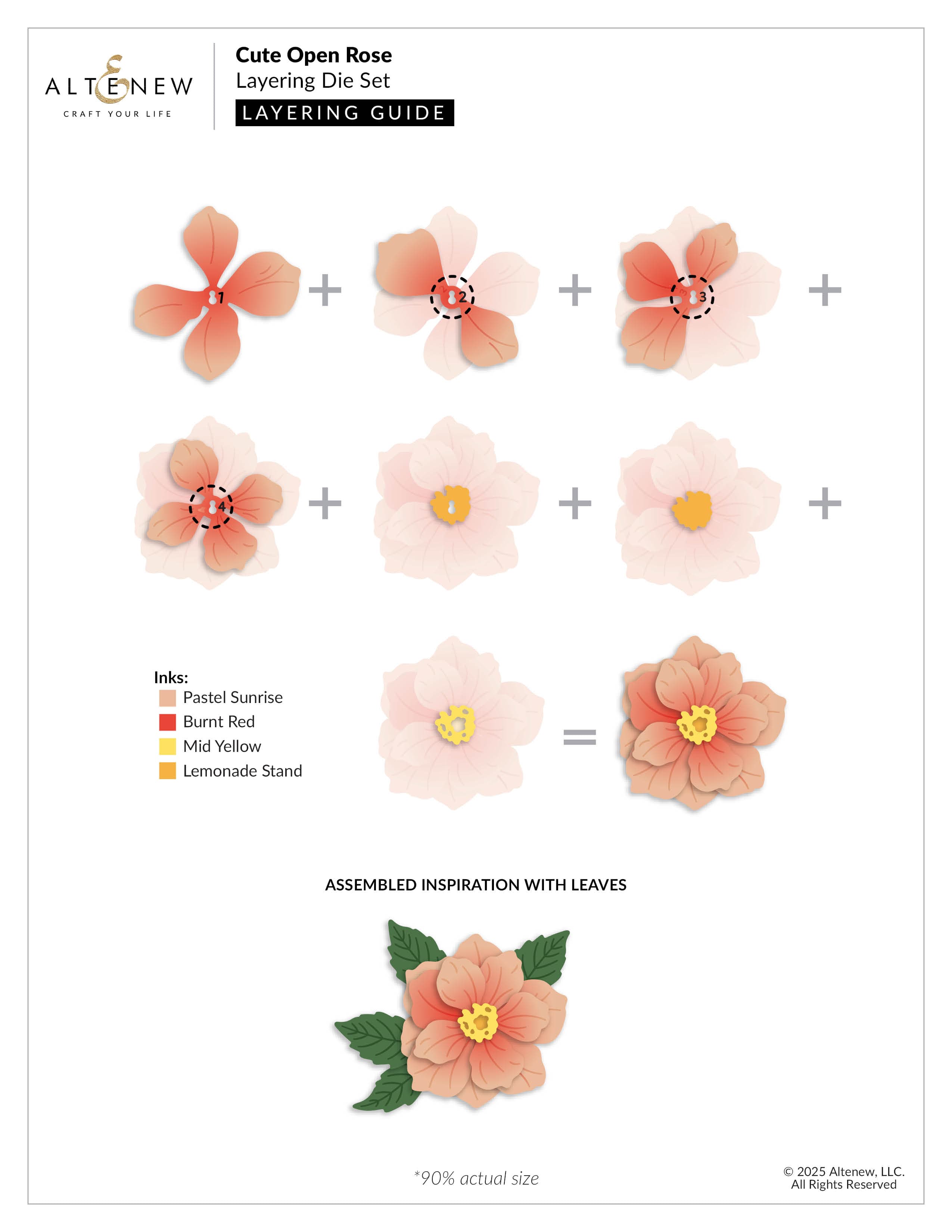 Beautiful Open Rose Layering Die Set for Card Making - Perfect for DIY Scrapbooking, Wedding Invitations & Paper Crafts