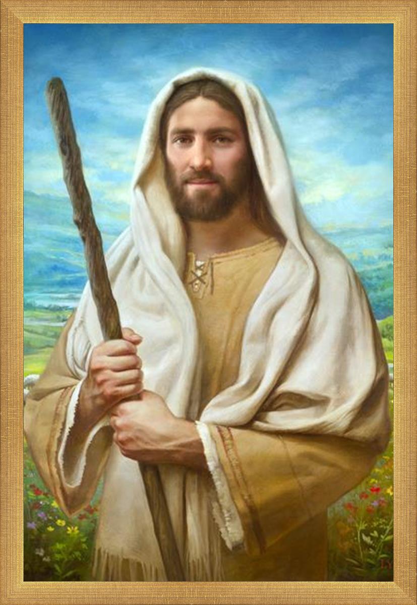 Feed My Sheep by Howard Lyon - Inspirational Christian Art Print for Home, Office & Church Decor - Perfect for Gifts & Spiritual Encouragement