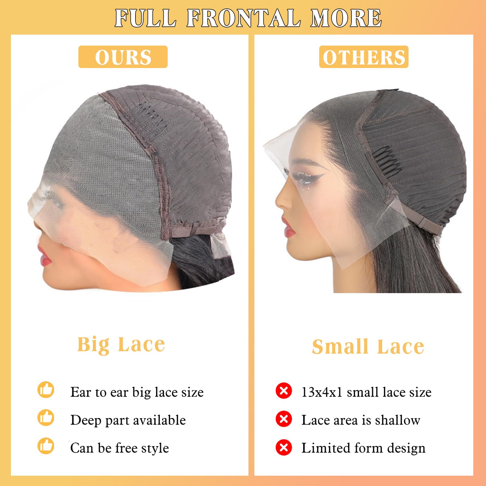 30 Inch Deep Wave Lace Front Human Hair Wig - 13x4 HD Lace Pre-Plucked Natural Color 200% Density - Perfect for Daily Wear, Cosplay, and Special Occasions