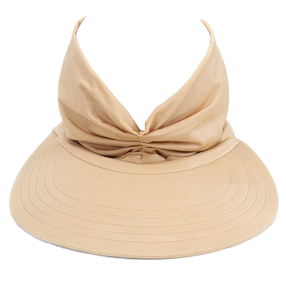 Women's Wide Brim Sun Hat UV Protection Summer Beach Visor - Golf, Outdoor, Travel & Casual Wear Sun Cap for Women