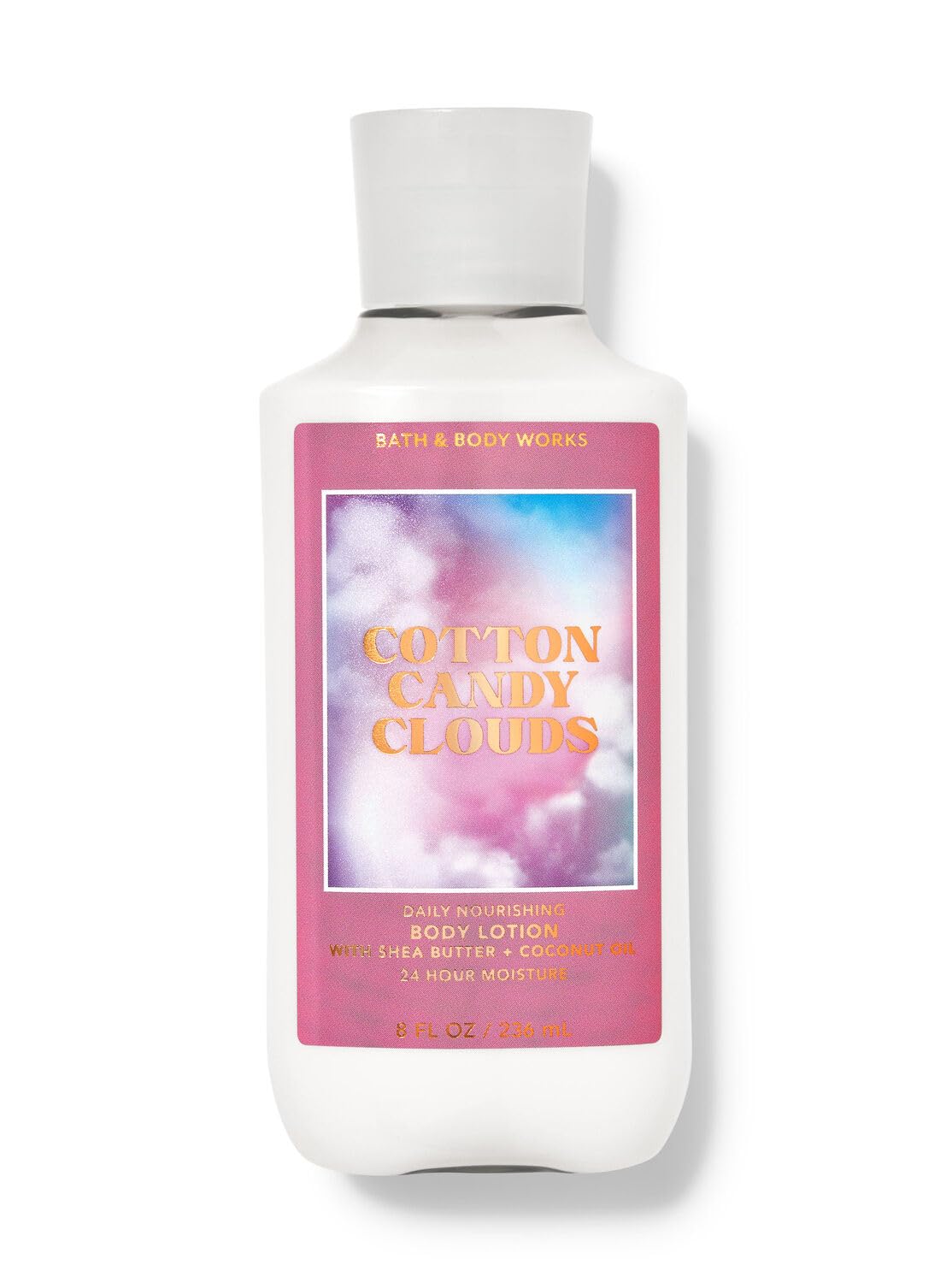 Cotton Candy Clouds Nourishing Body Lotion 8 fl Oz - Moisturizing & Sweet-Scented Skincare for Dry Skin | Perfect for Daily Hydration & Gift Giving