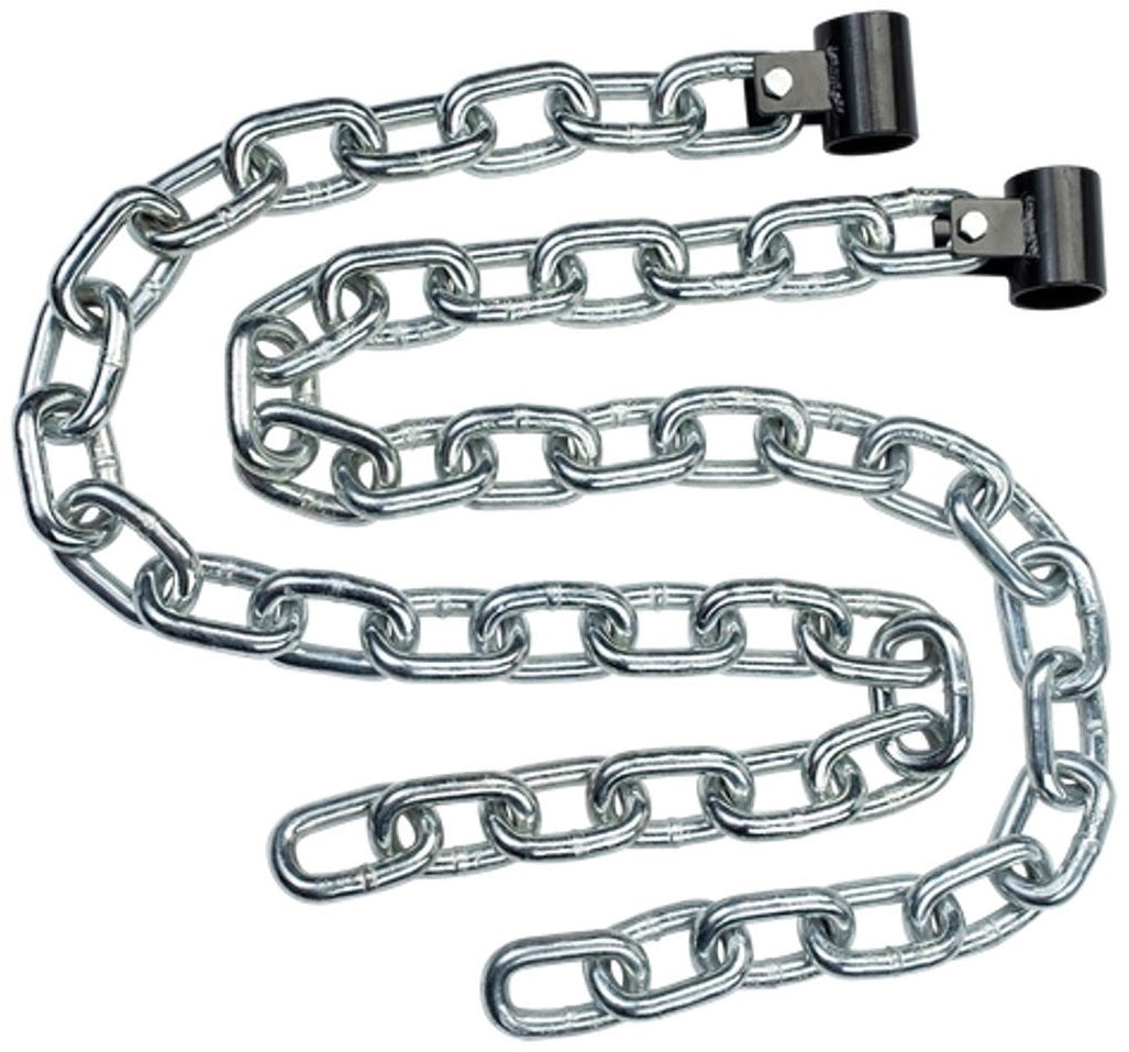 Premium Weightlifting Chains Pair with Protective Sleeves - Heavy Duty Strength Training Equipment for CrossFit, Powerlifting & Home Gym Workouts