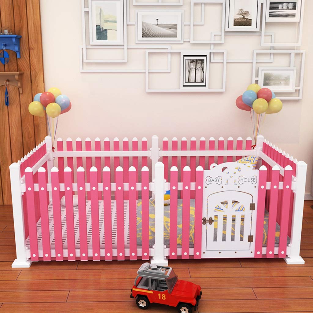 JKXWX Removable Dog Crate & Pet Fence - 1.5m Portable Kennel for Small & Medium Dogs - Pink Pet Cage for Home, Travel & Training (Color: Pink) - Indoor/Outdoor Use for Puppies & Adult Dogs