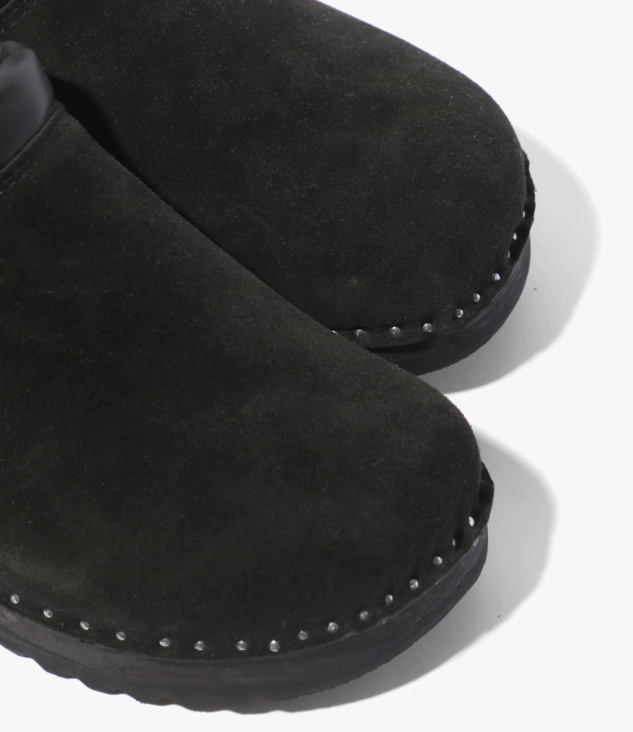 Monet Clog Shoes for Women - Black Rough Out Leather Slip-On Comfortable Loafers | Perfect for Casual Wear, Work & Outdoor Activities