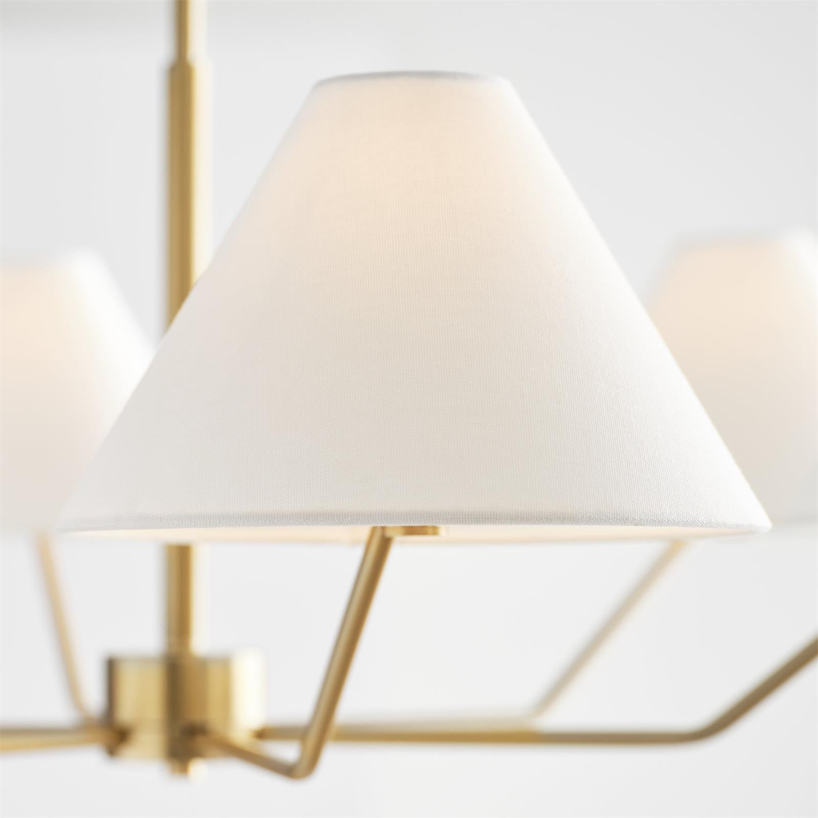 Burke Chandelier - Elegant Crystal Ceiling Light Fixture for Dining Room, Living Room & Bedroom | Perfect for Home Decor & Wedding Venue Lighting