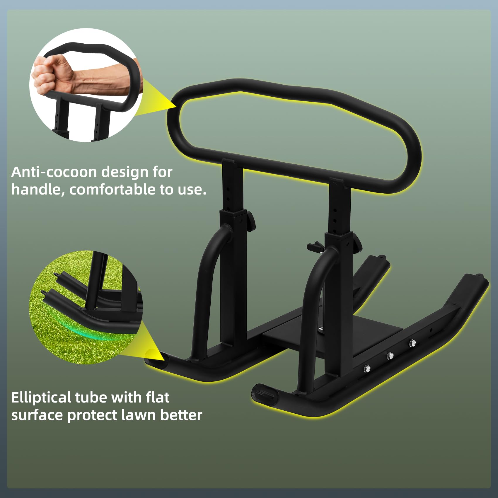 **Adjustable Height Weight Training Sled for Strength & Muscle Building – Heavy Duty Fitness Sled for 1
