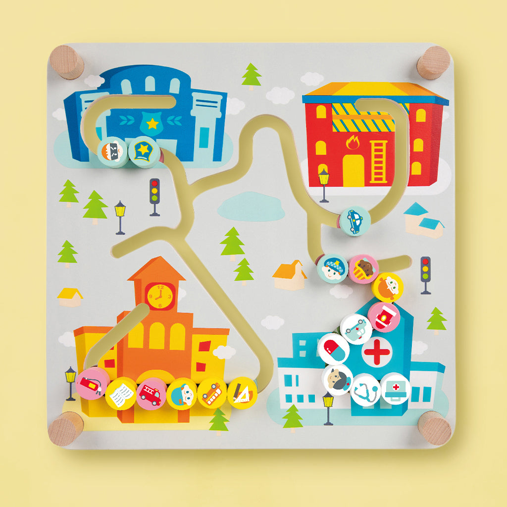 2-in-1 City Explorer Wooden Toy Set - Educational Building Blocks for Kids - Perfect for Preschool Learning & Creative Play at Home