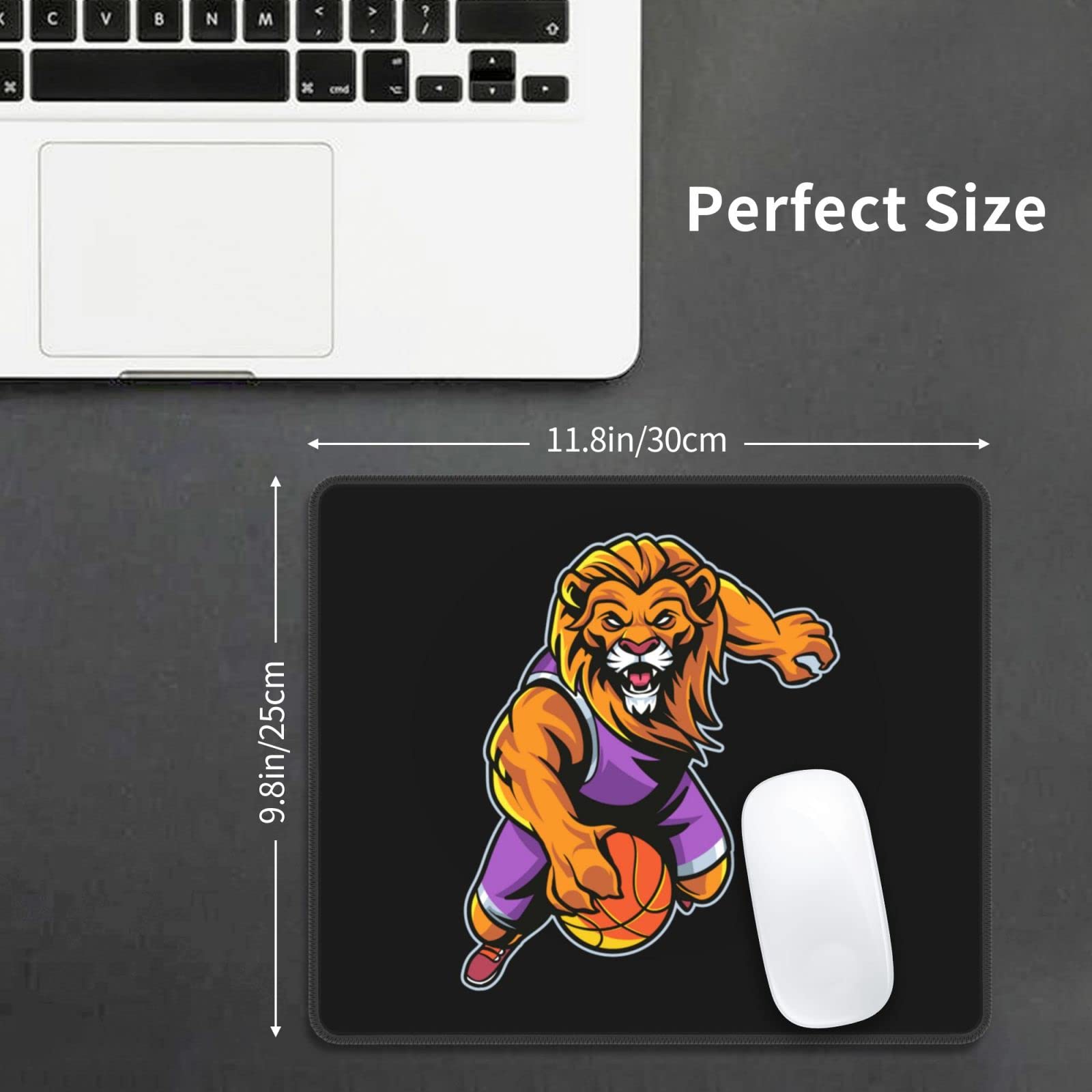 SIYTUAU Dominant Lion Athlete Mouse Pad - Waterproof, Non-Slip Rubber Gaming Mousepad (10x12 inches) for Office, Laptop & PC Gaming - Perfect for Work, Gaming & Home Office Setup