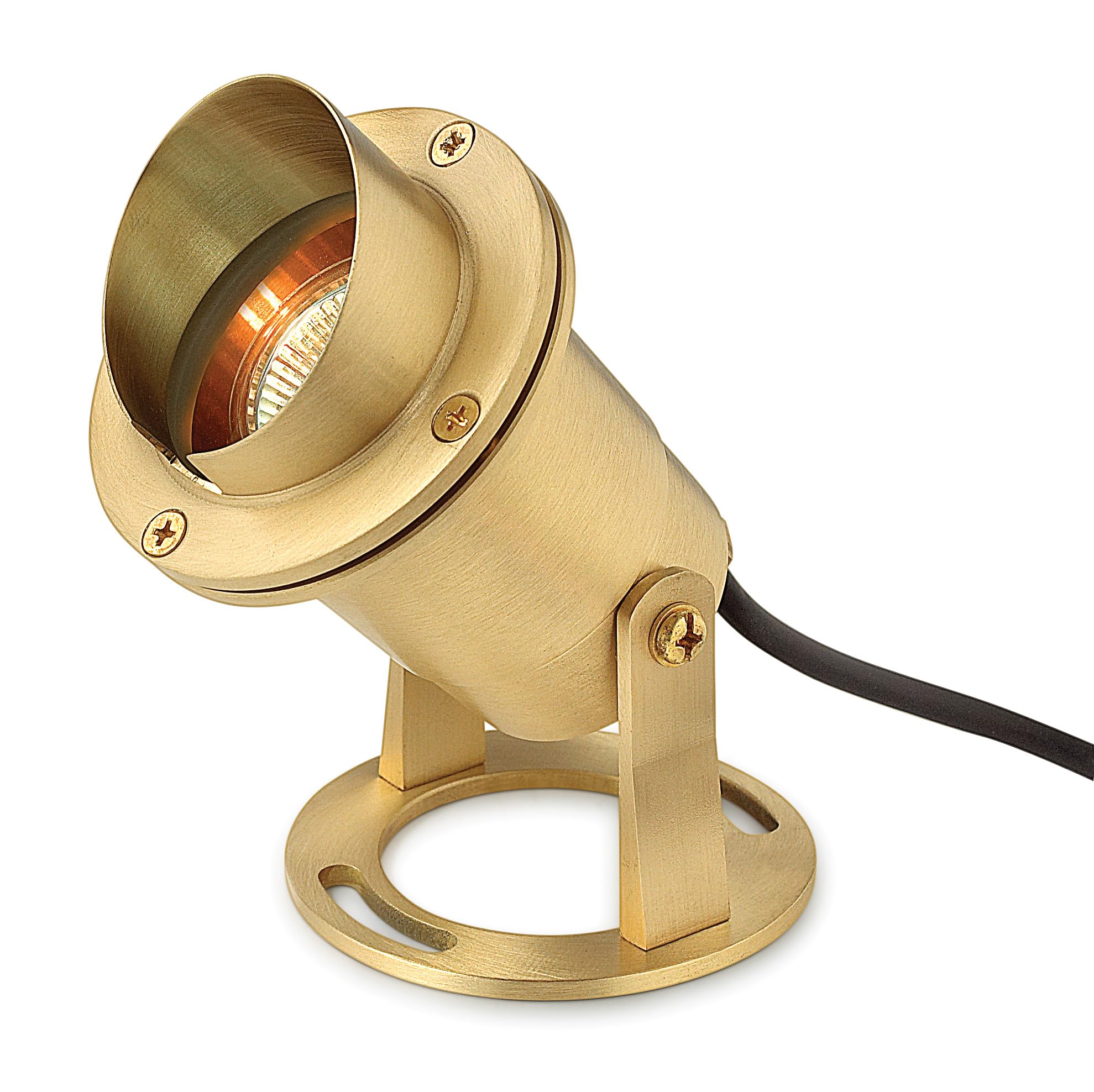 Hinkley MR16 Submersible Accent Pond Light - Low Voltage 12V, Clear Glass Lens, Brass Finish - Perfect for Garden Ponds, Water Features & Landscape Lighting