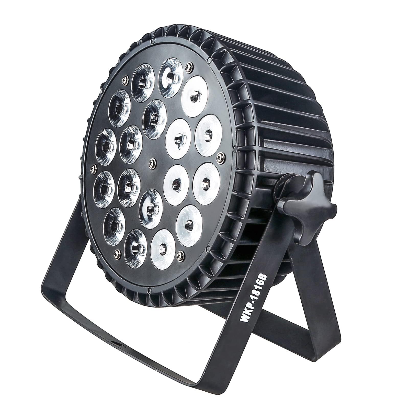 18x18W LED RGBWAUV 6-in-1 Par Can Lights - Professional DMX Stage Lighting & DJ Wash Lights with Sound Activation | Perfect for Weddings, Parties, Clubs & Live Events