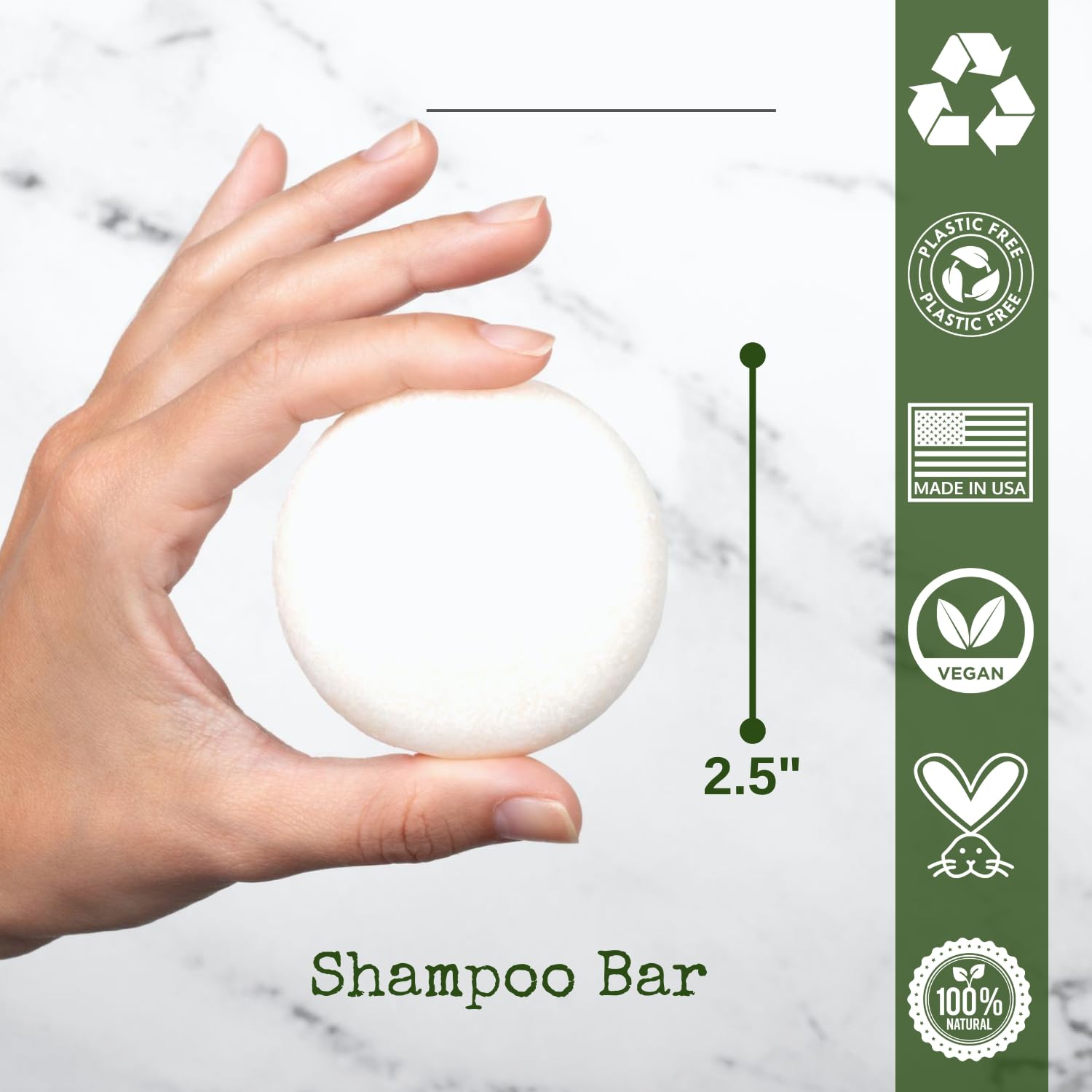 Fragrance Free Shampoo Bar & Rice Shampoo Bar with Lemon and Gardenia Scents | Natural, Non-Toxic, Eco-Friendly Hair Cleansing Bars for Sensitive Scalp | Perfect for Travel, Camping & Zero Waste Lifestyle