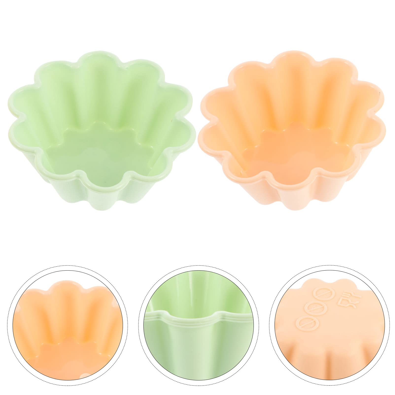 10-Piece Silicone Baking Cups Set - Reusable Cupcake & Muffin Molds for Baking, Non-Stick Cake Cups - Perfect for Home Baking, Party Desserts, and Kids Cooking Activities
