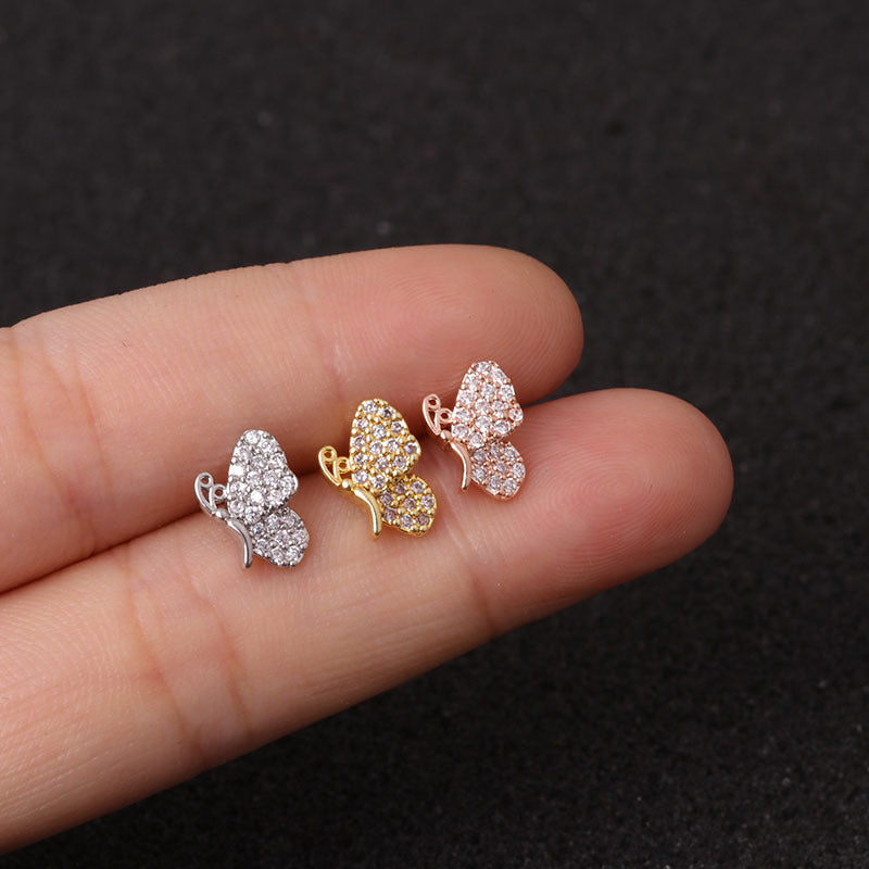 20G Owl Conch Earrings Snake Piercings - Animal Small Stud Earrings for Women - Perfect for Casual Wear, Parties & Gifts | HSPJ1999
