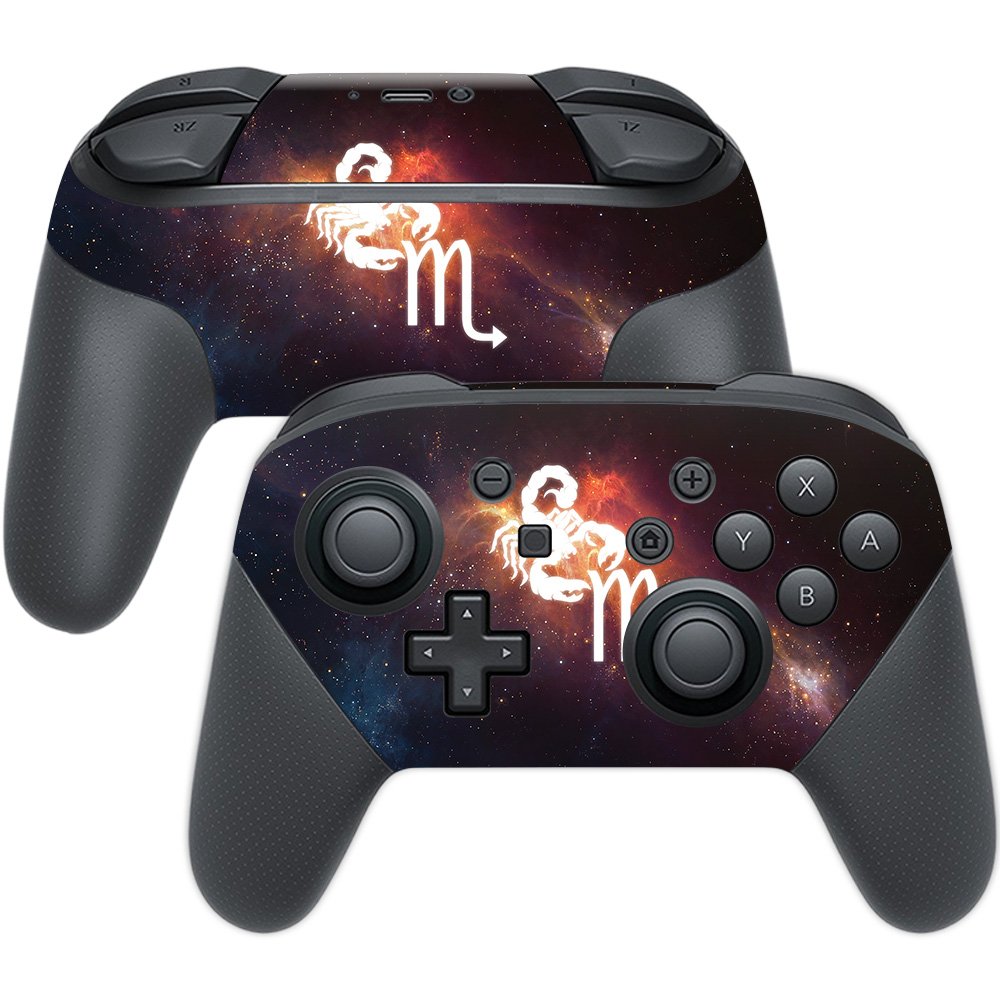 MightySkins Vinyl Decal Wrap Cover for Nintendo Switch Pro Controller - Scorpio Design | Protective & Durable Skin | Easy to Apply & Remove | Made in USA | Perfect for Gaming, Travel & Customization