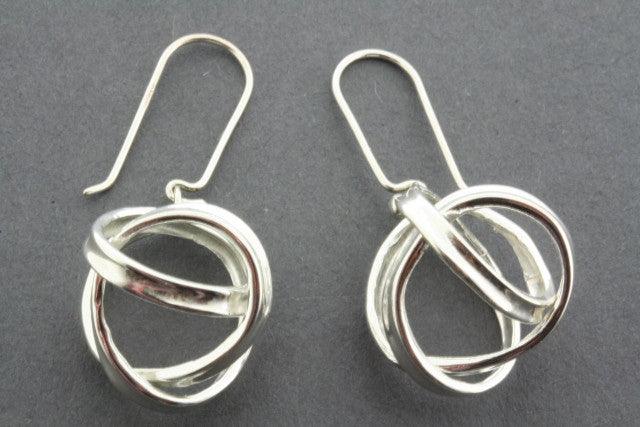 Flat Knot Drop Earrings for Women - Boho Chic Dangle Jewelry for Casual & Party Wear