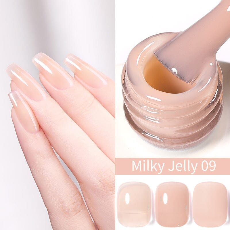 Hema-Free Jelly Gel Nail Polish - 15ml Long Lasting Soak Off UV LED Nail Art Polish for Manicure & Pedicure - Perfect for Nail Salons, Home Use & Gift Giving