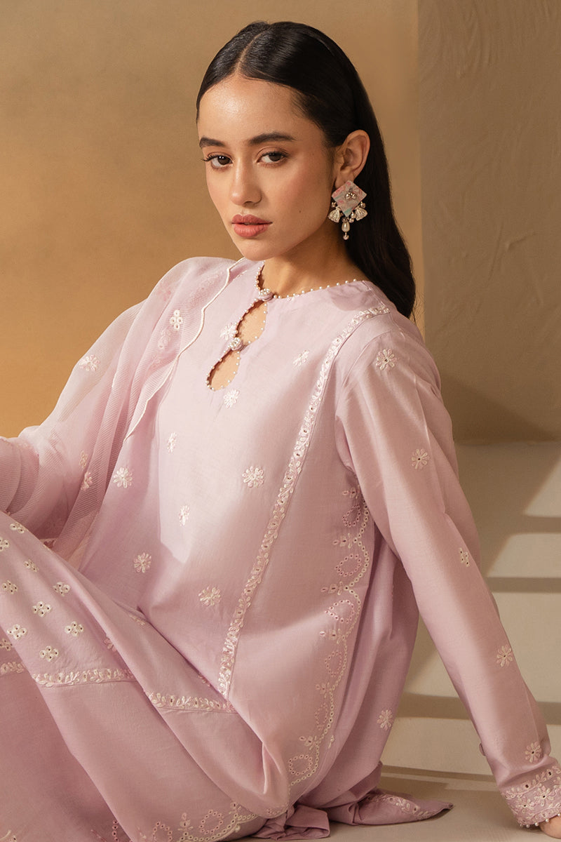 LILAC GROVE 3-Piece Embroidered Lawn Suit for Women - Floral Design Summer Outfit for Casual Wear & Special Occasions