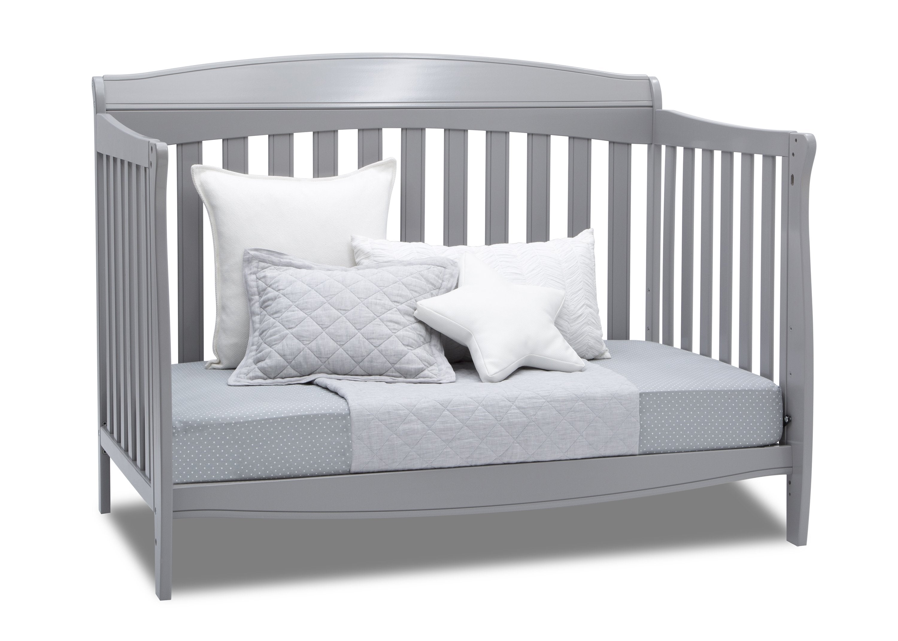 Colton 6-in-1 Convertible Baby Crib - Toddler Bed, Daybed & Full-Size Bed - Safe & Stylish Nursery Furniture for Boys & Girls - Perfect for Newborns to Teens