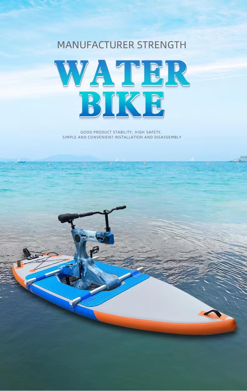 Inflatable Water Bike for Adults - Pedal-Powered Sea & Lake Bicycle for Recreational Surfing & Water Sports | Perfect for Beach Fun, Fishing & Outdoor Adventures