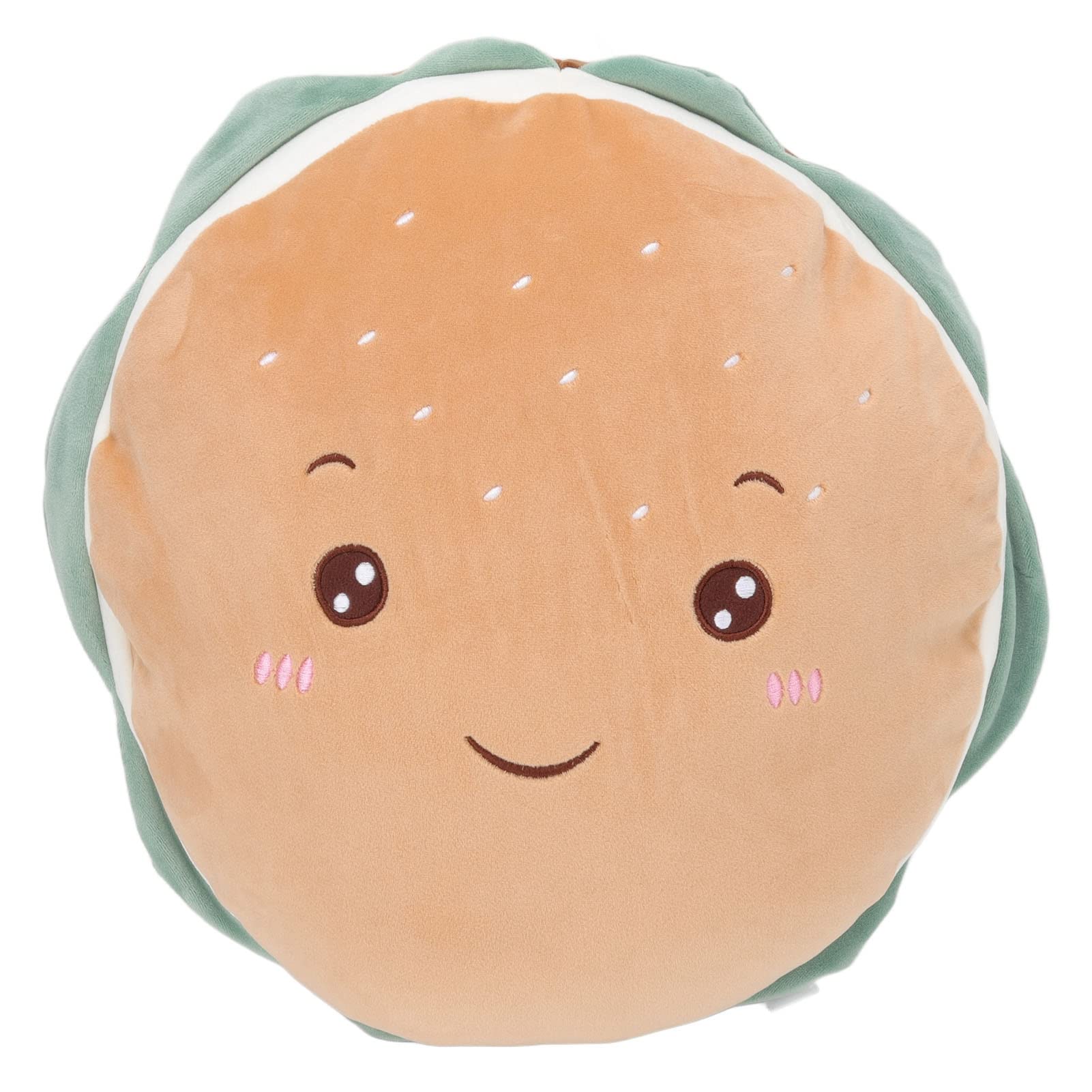 Agatige Cheeseburger-Shaped Food Pillow - Soft & Fluffy Kids Pillow for Gifts, Home Decor, Nursery (15.7 Inch) - Perfect for Sleepovers, Playrooms & Themed Bedrooms